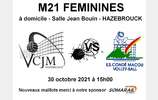 M21 Féminines  - Match à domicile ce samedi 30 octobre